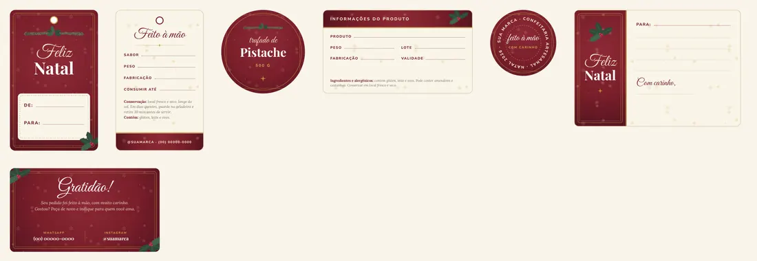 Etiquetas e tags de Natal